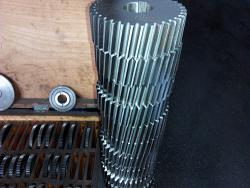 Helical pinion gear